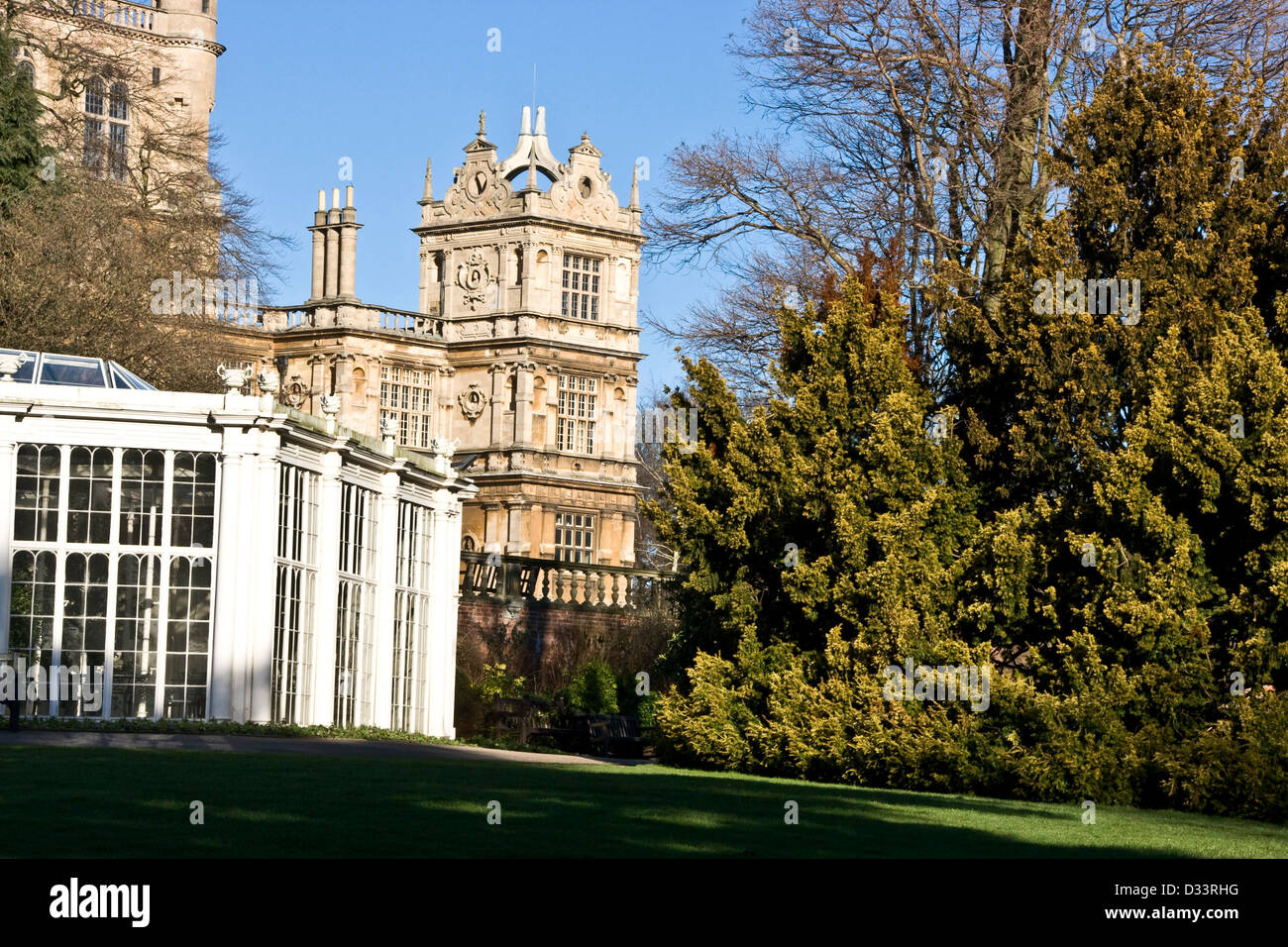 Klasse 2 aufgeführten Gusseisen Camellia Haus von Sir Jeffry Wyatville Wollaton Park Nottinghamshire East Midlands England Europa Stockfoto