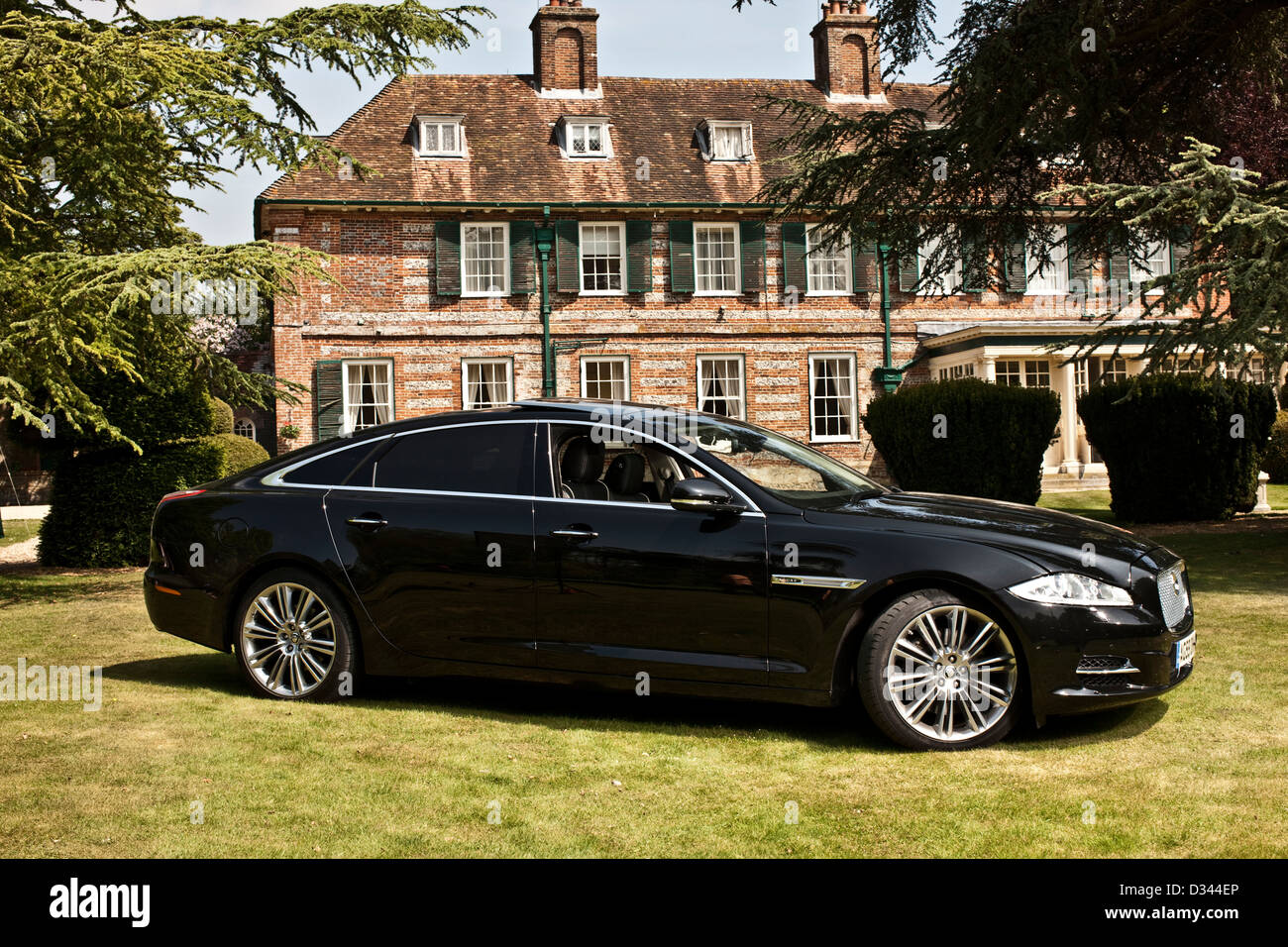 Jaguar XJL Kompressor Limousine, Winchester, England, Vereinigtes Königreich, 25 05 2010 Stockfoto