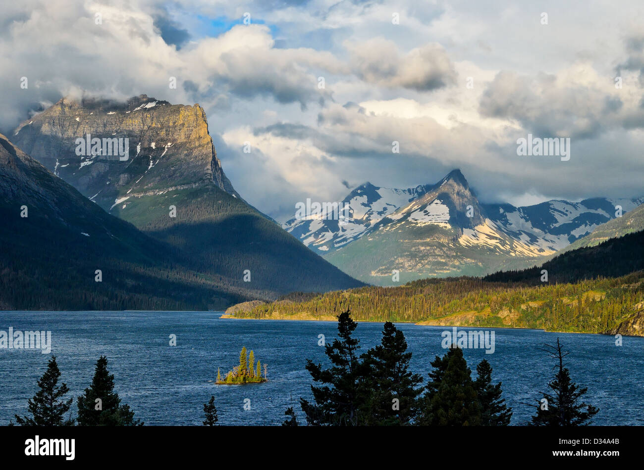 Wild Goose Island, St. Mary Lake, Glacier National Park, Montana, USA Stockfoto