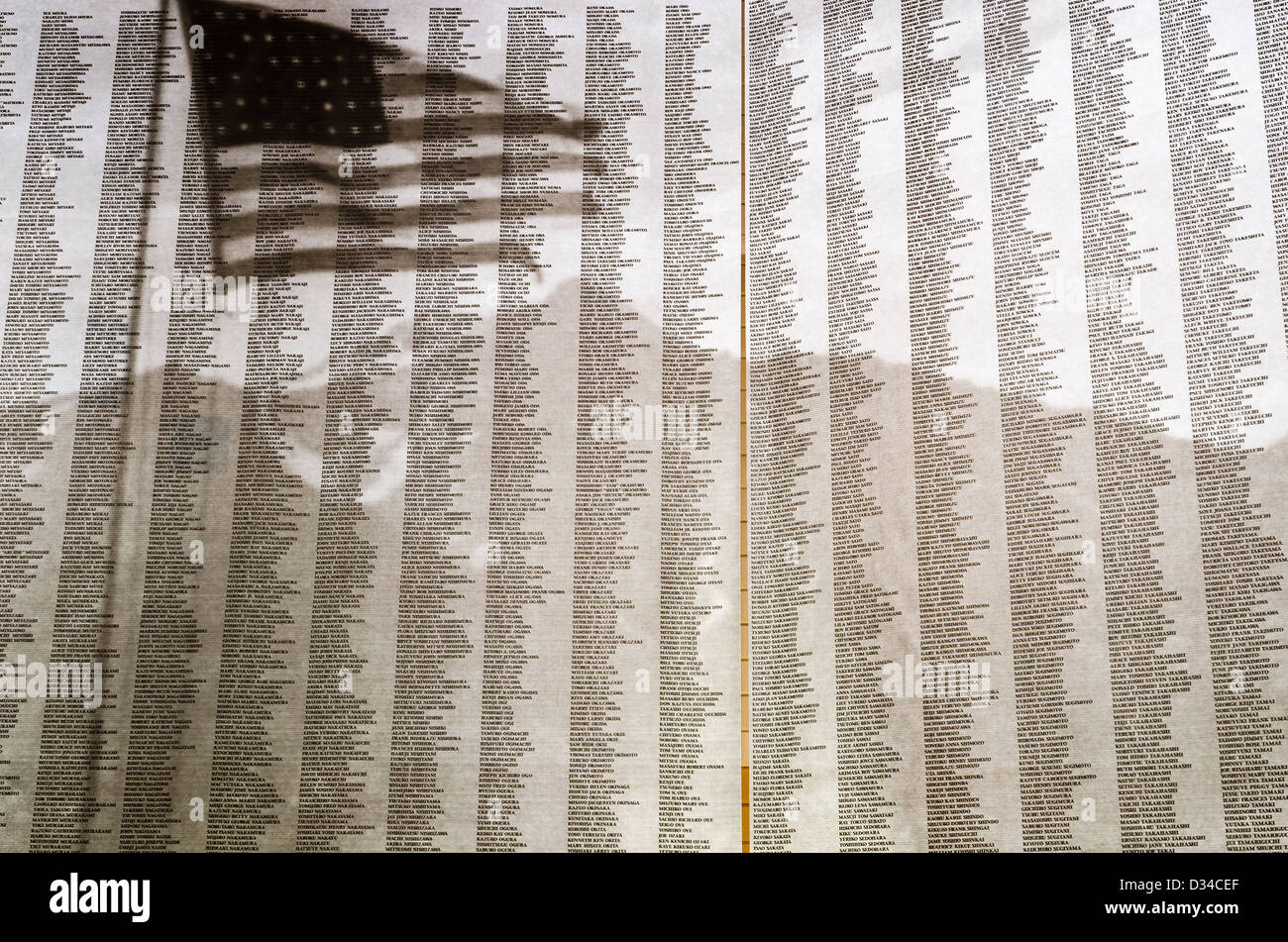 Besucherzentrum am Manzanar National Historic Site, Lone Pine, Kalifornien USA anzeigen Stockfoto