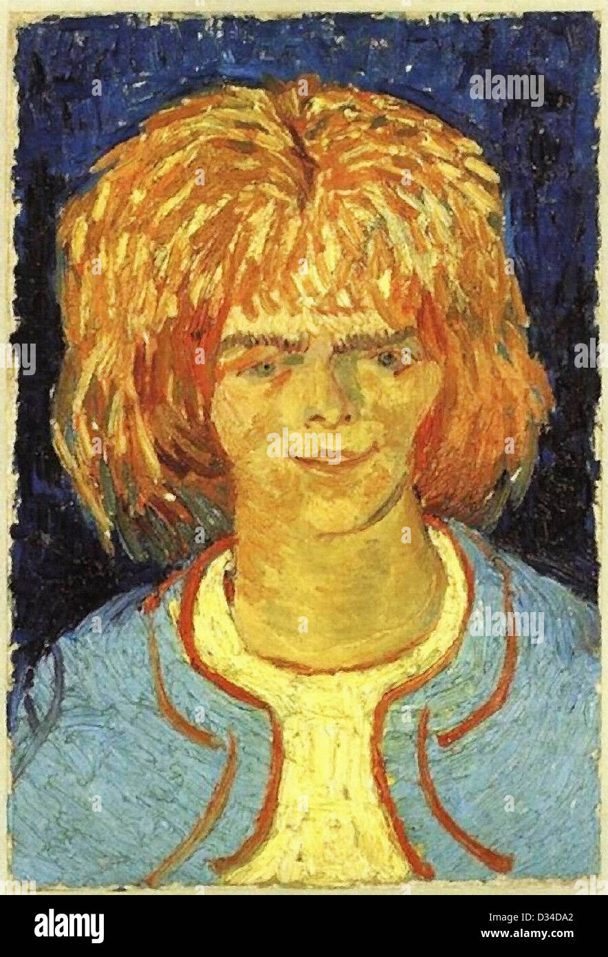 Vincent Van Gogh: Mädchen mit gekräuselten Haaren (The Mudlark). 1888 Öl auf Leinwand. Musée des Beaux-Arts, La-Chaux-de-Fonds, Schweiz Stockfoto