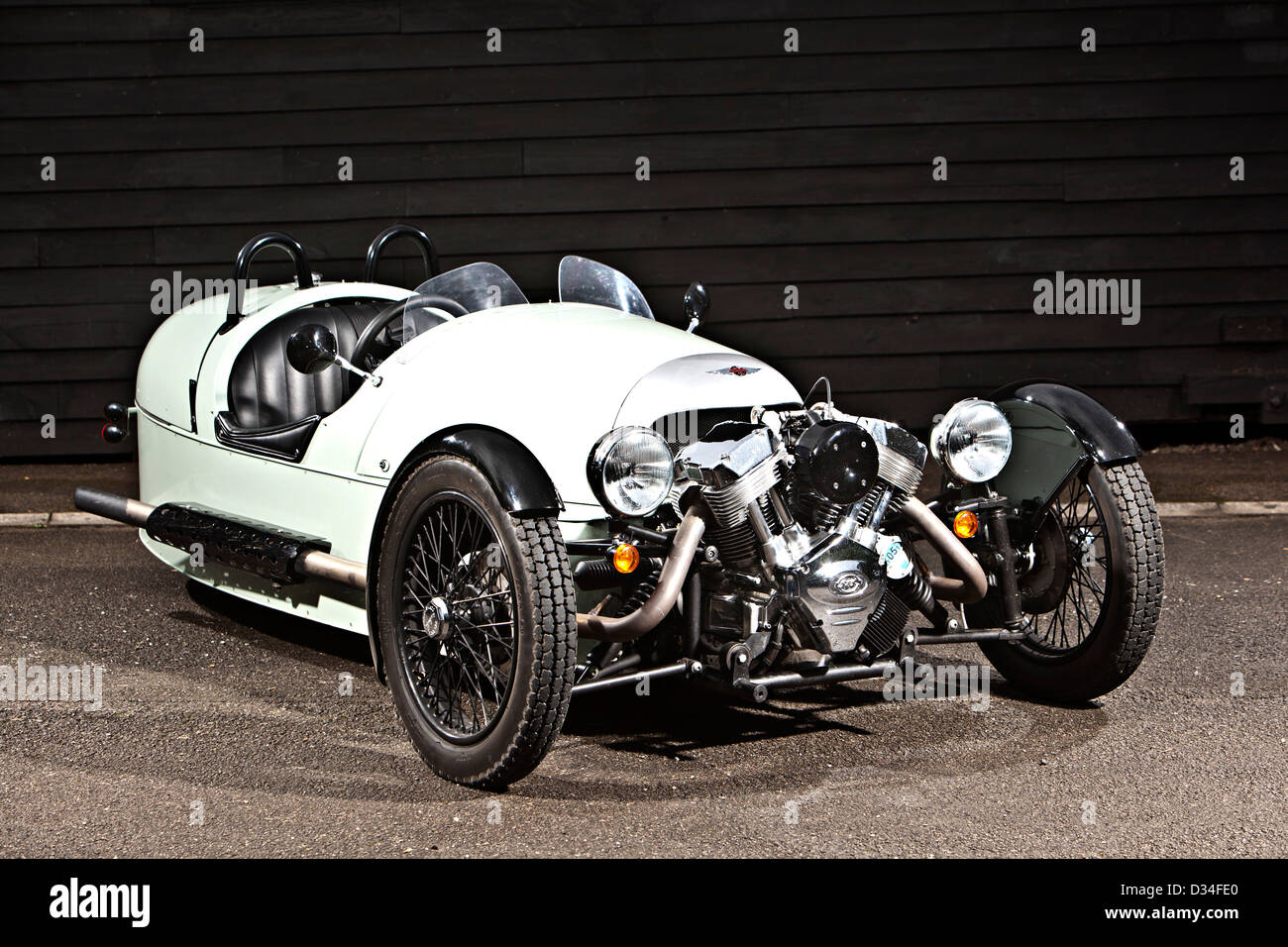 Morgan 3 Wheeler offen gekrönt einzigartigen Sportwagen, Winchester, UK, 19 09 2011 Stockfoto