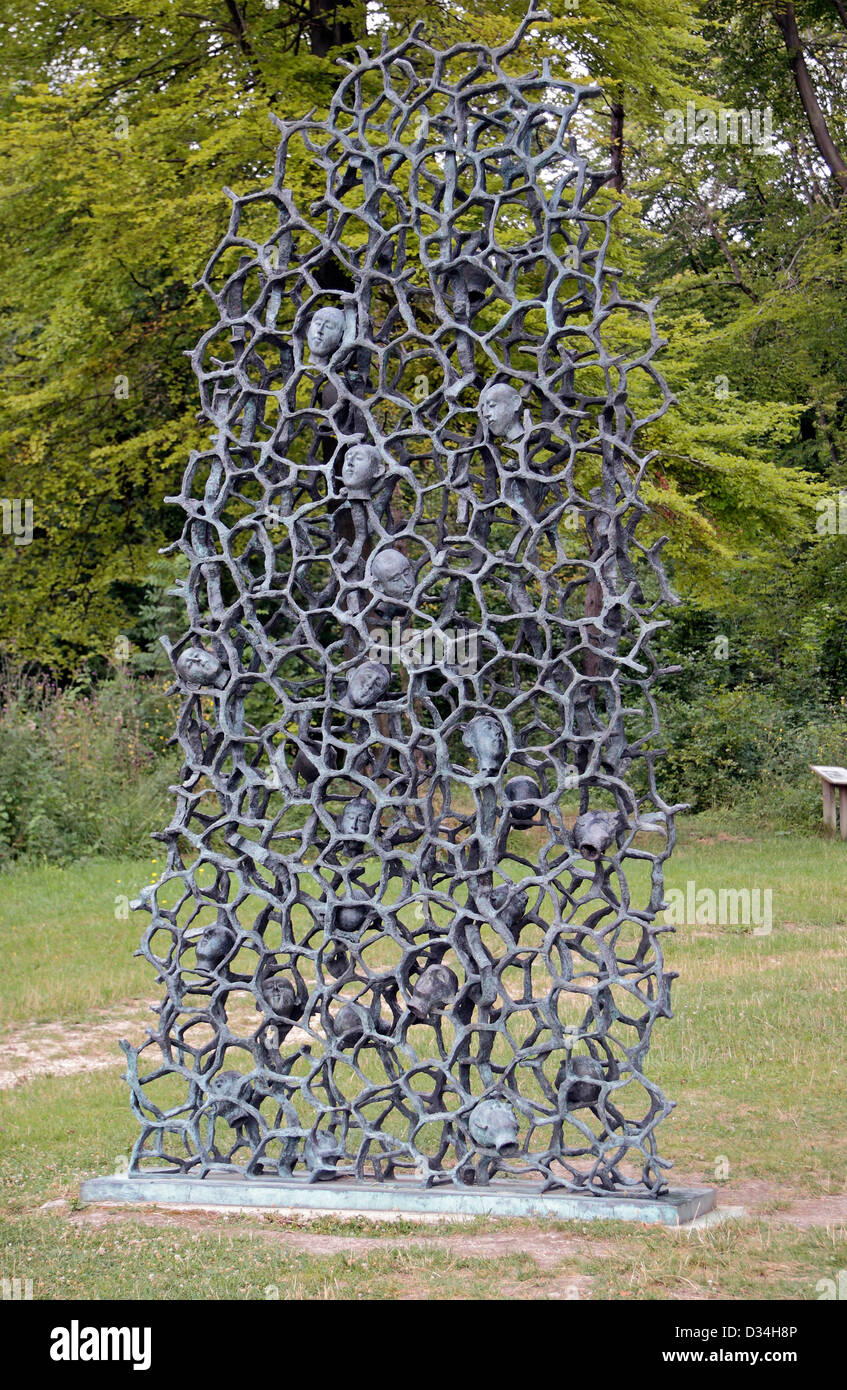 Das Denkmal für die Toten des Chemin des Dames (von Haïm Kern), ein Erster Weltkrieg-Denkmal, Plateau de Californie, Frankreich. Stockfoto