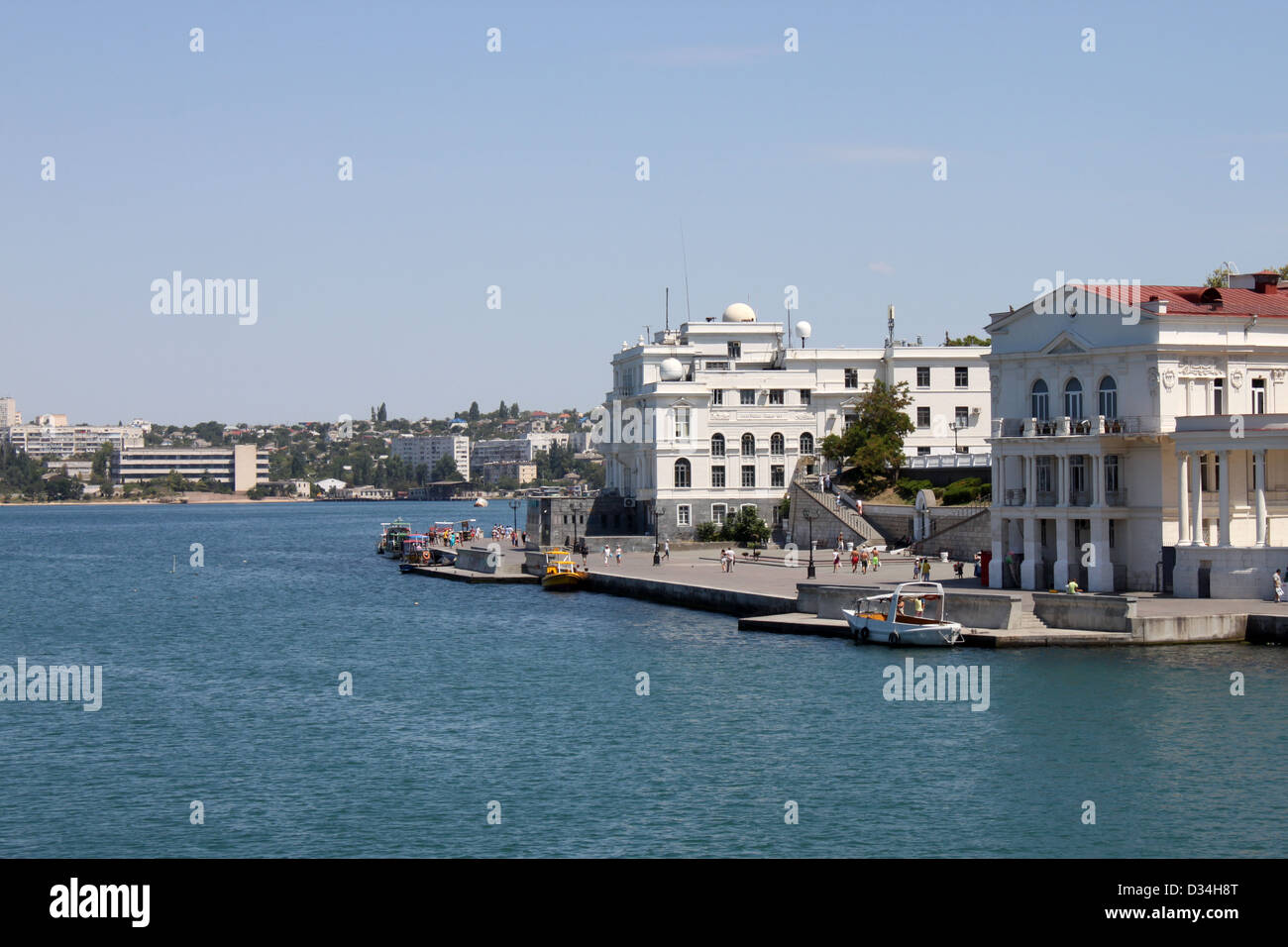 Anblick der Bucht von Sewastopol Stockfoto