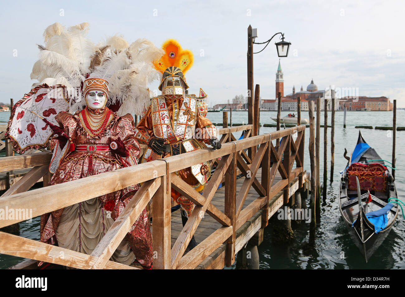 Venedig Italien 9 Februar 2013 Das Wochenende War Beliebt Auf