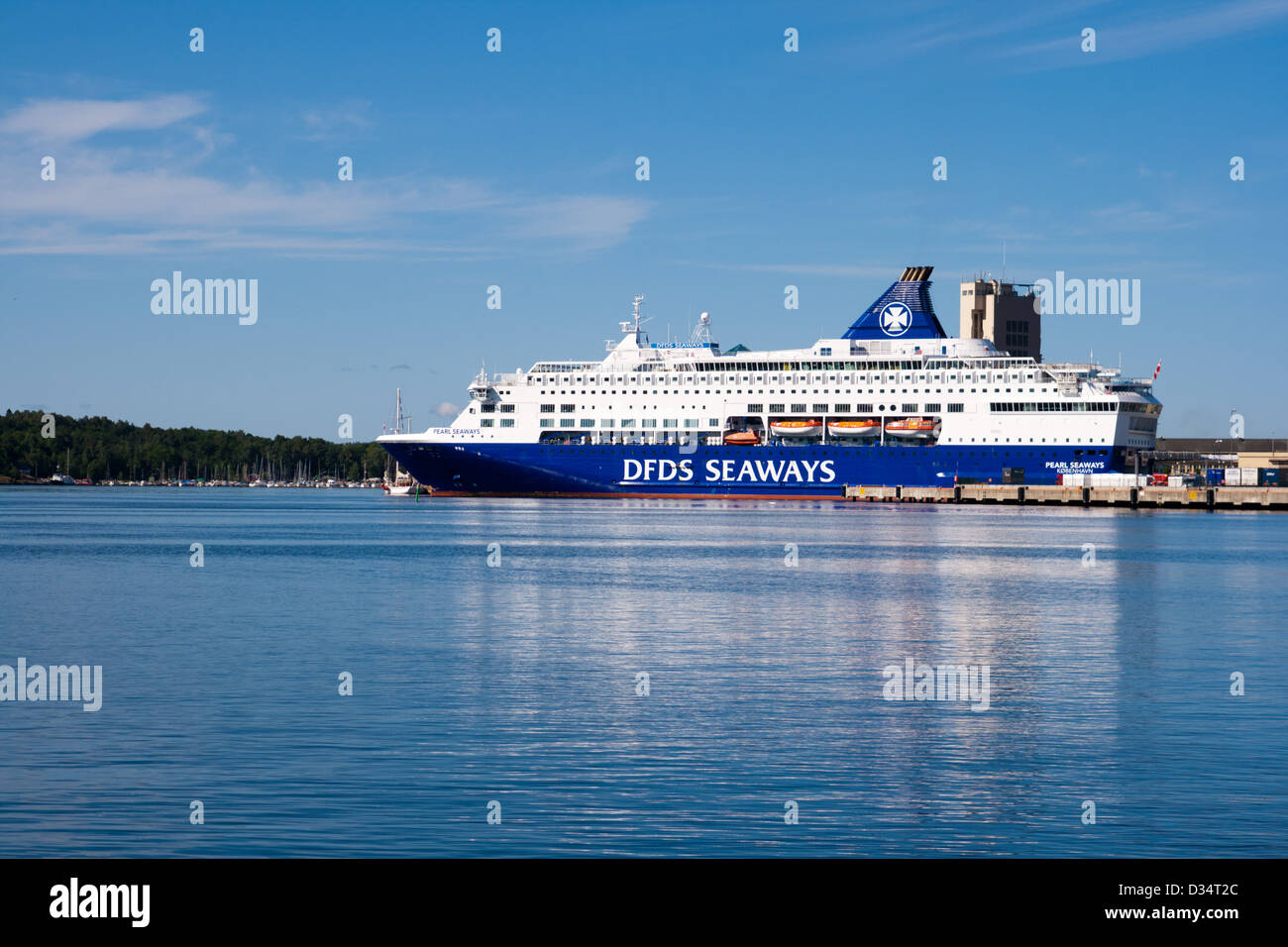 DFDS Seaways Fähre in Oslo, Norwegen Stockfoto