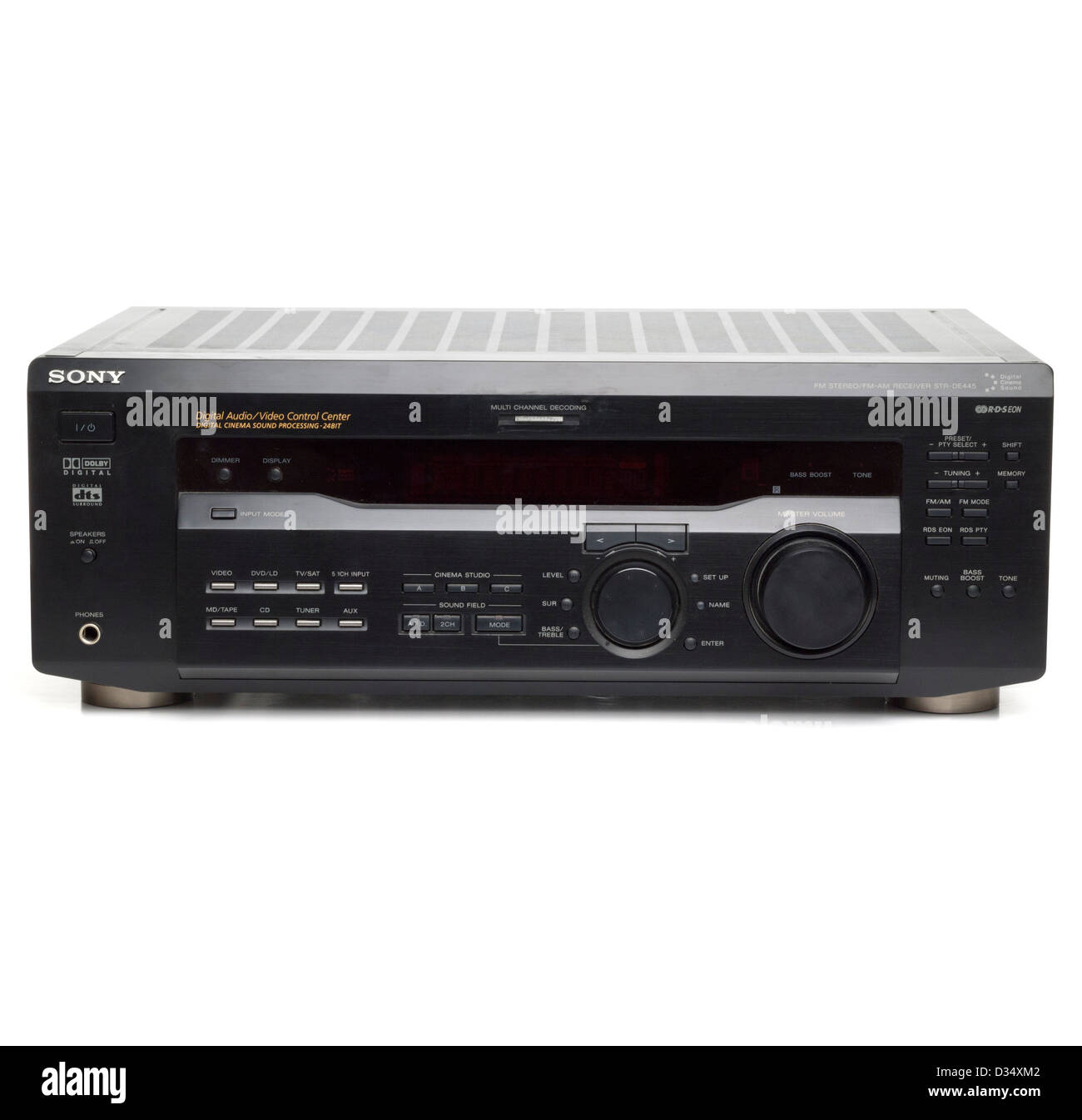 Sony home-Entertainment digital audio-Receiver isoliert auf weißem Hintergrund Stockfoto