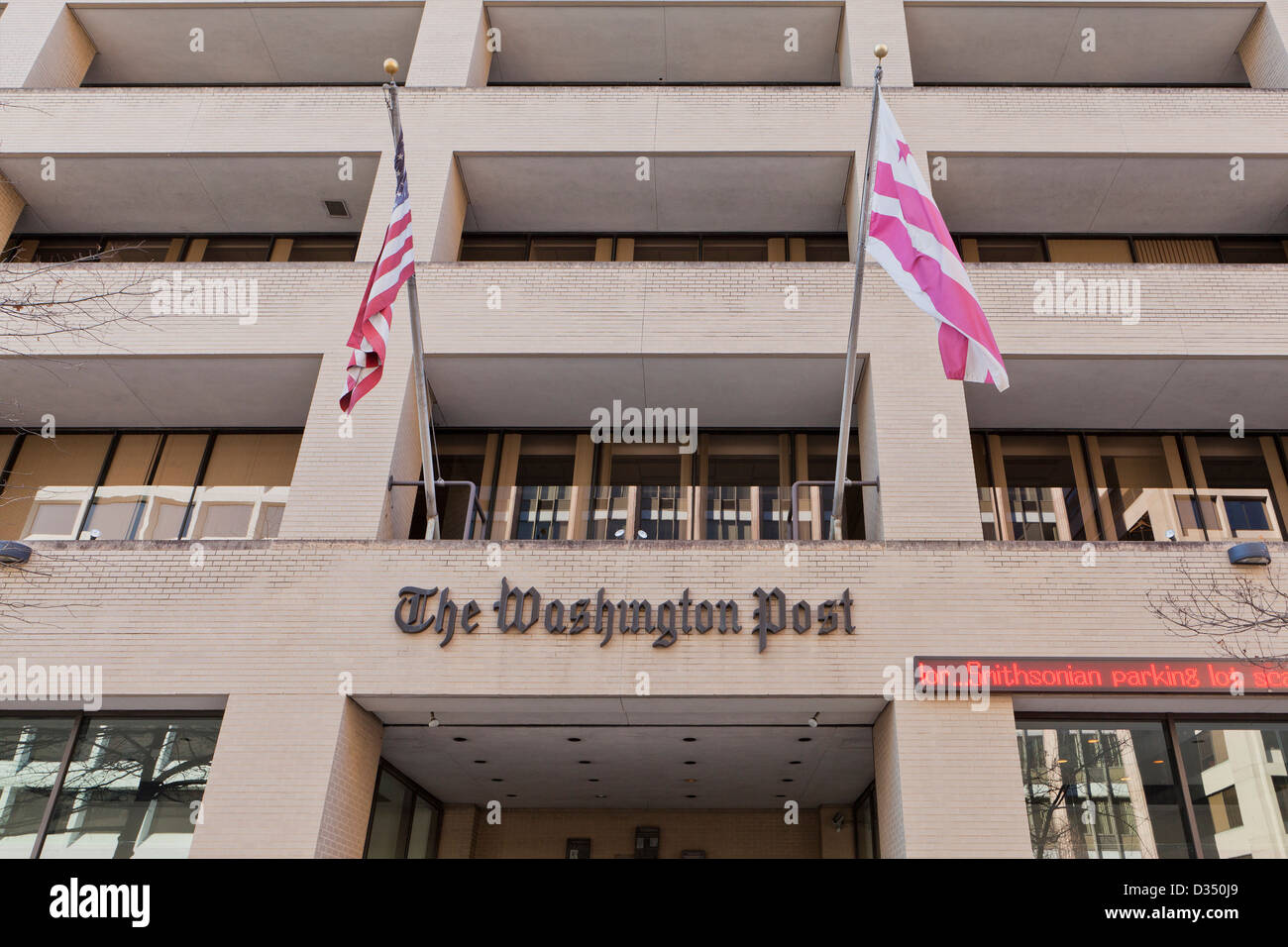 Gebäude der Washington Post Stockfoto