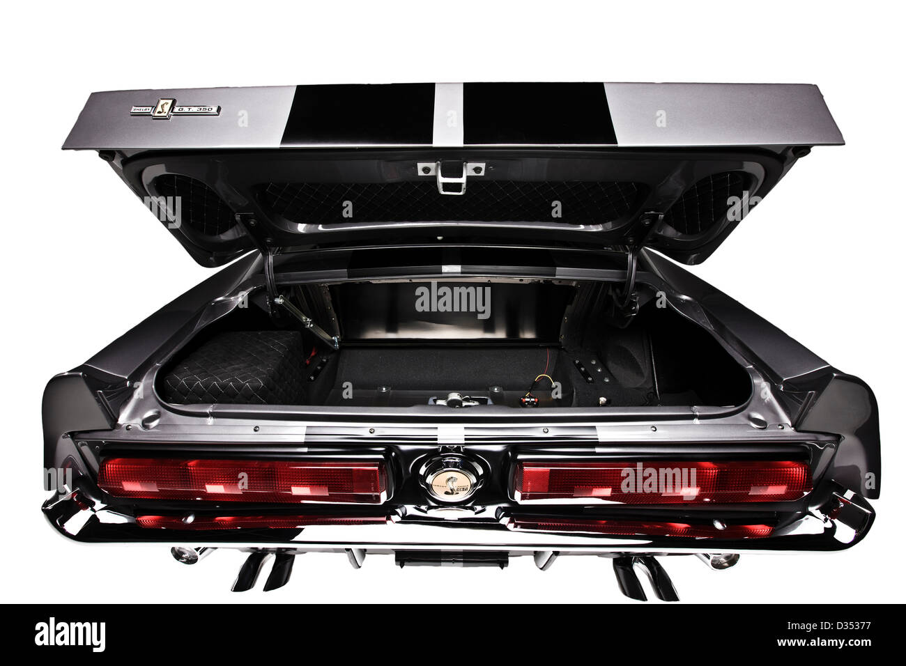 Offenen Kofferraum in der Shelby Mustang GT 350 2-türige Sportwagen Stockfoto