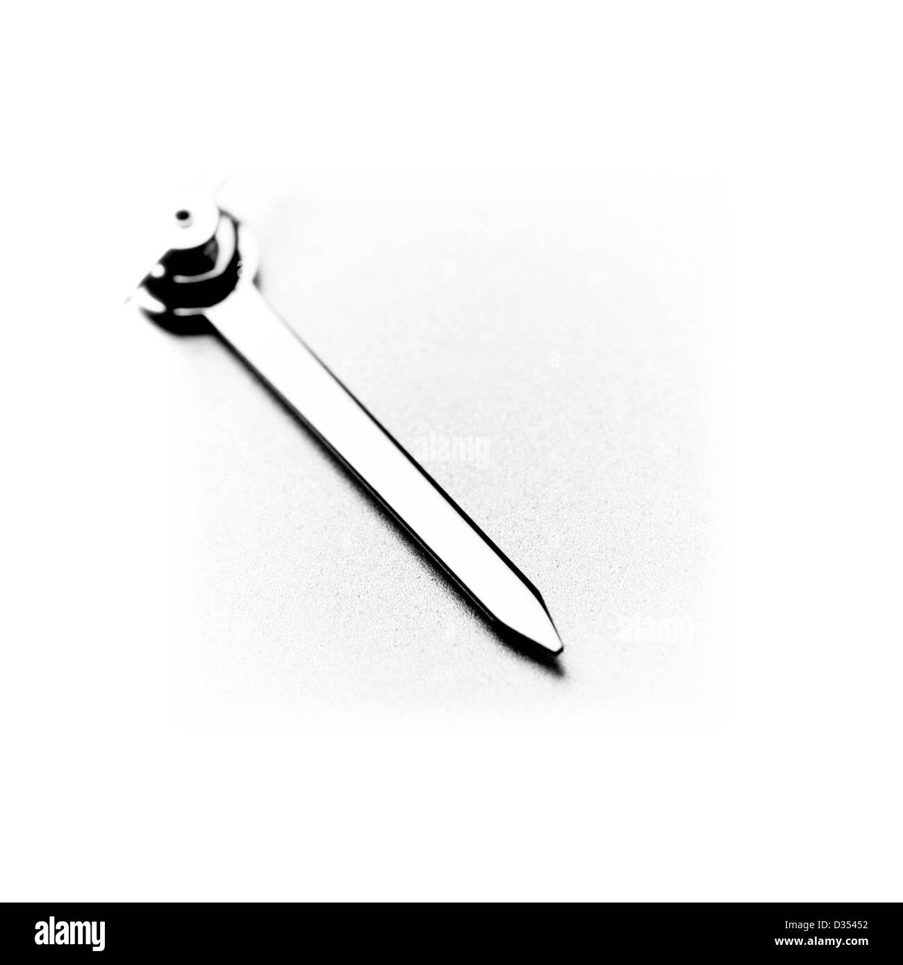 Damenuhr: die Zeit läuft. Hautnah. Stockfoto