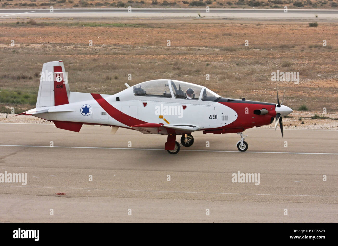 Israeli Air Force Flight Academy Beechcraft T-6A Texan II Stockfoto