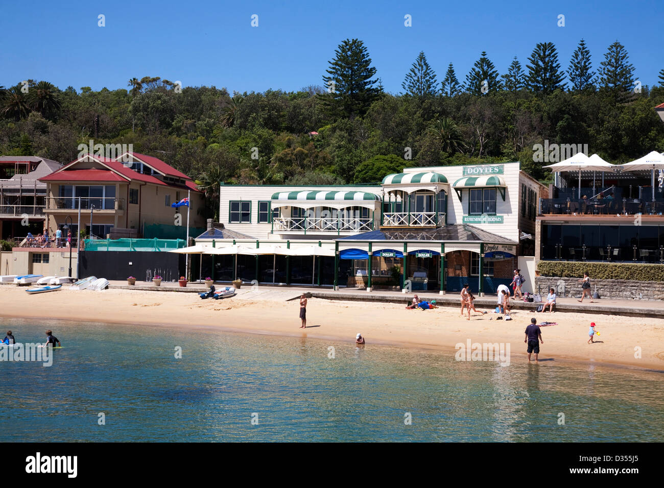 Doyles on the Beach Restaurant - Marineparade in Watsons Bay-Sydney-Australien Stockfoto