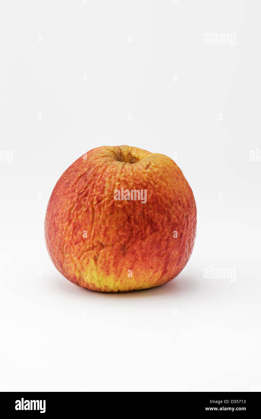Eine faltige alter Apfel Stockfoto