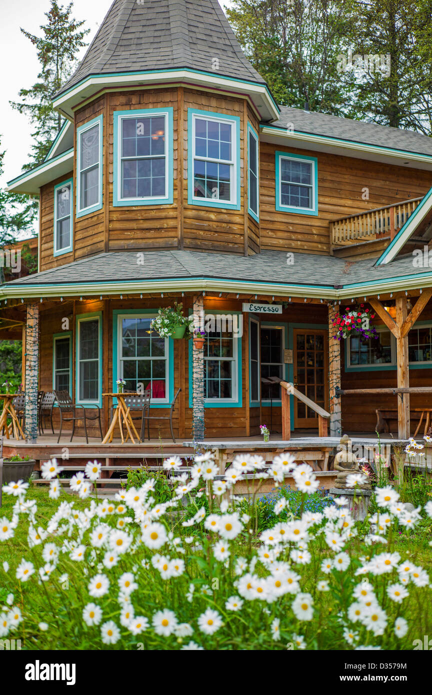 Außenansicht der beiden Schwestern Bäckerei & Café, Homer, Alaska, USA Stockfoto