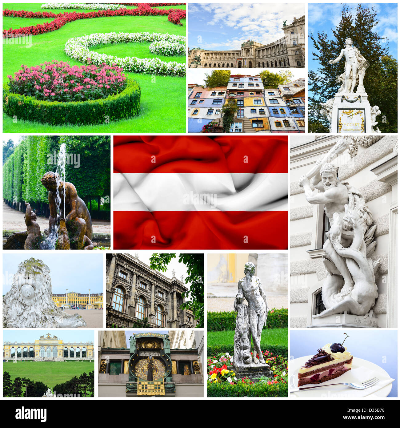 Österreich-collage Stockfoto