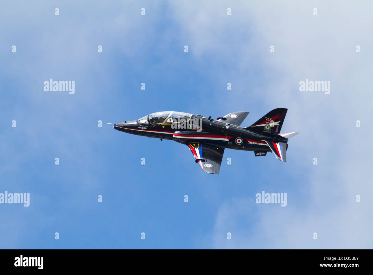 BAE Systems Hawk Trainingsflugzeuge im Flug Stockfoto