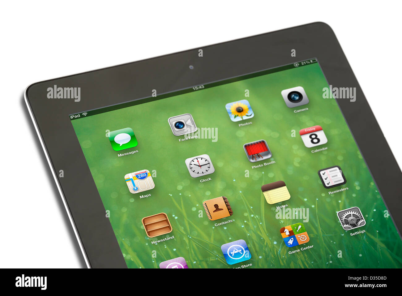 Home-Bildschirm auf ein Apple iPad 4. Generation Retina Display Tablet-computer Stockfoto