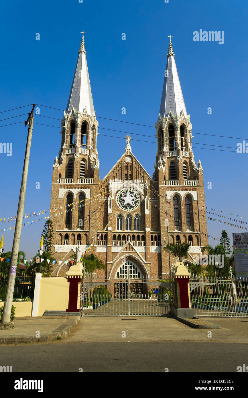 Str. Marys Kathedrale, Yangon, Myanmar, Asien Stockfoto