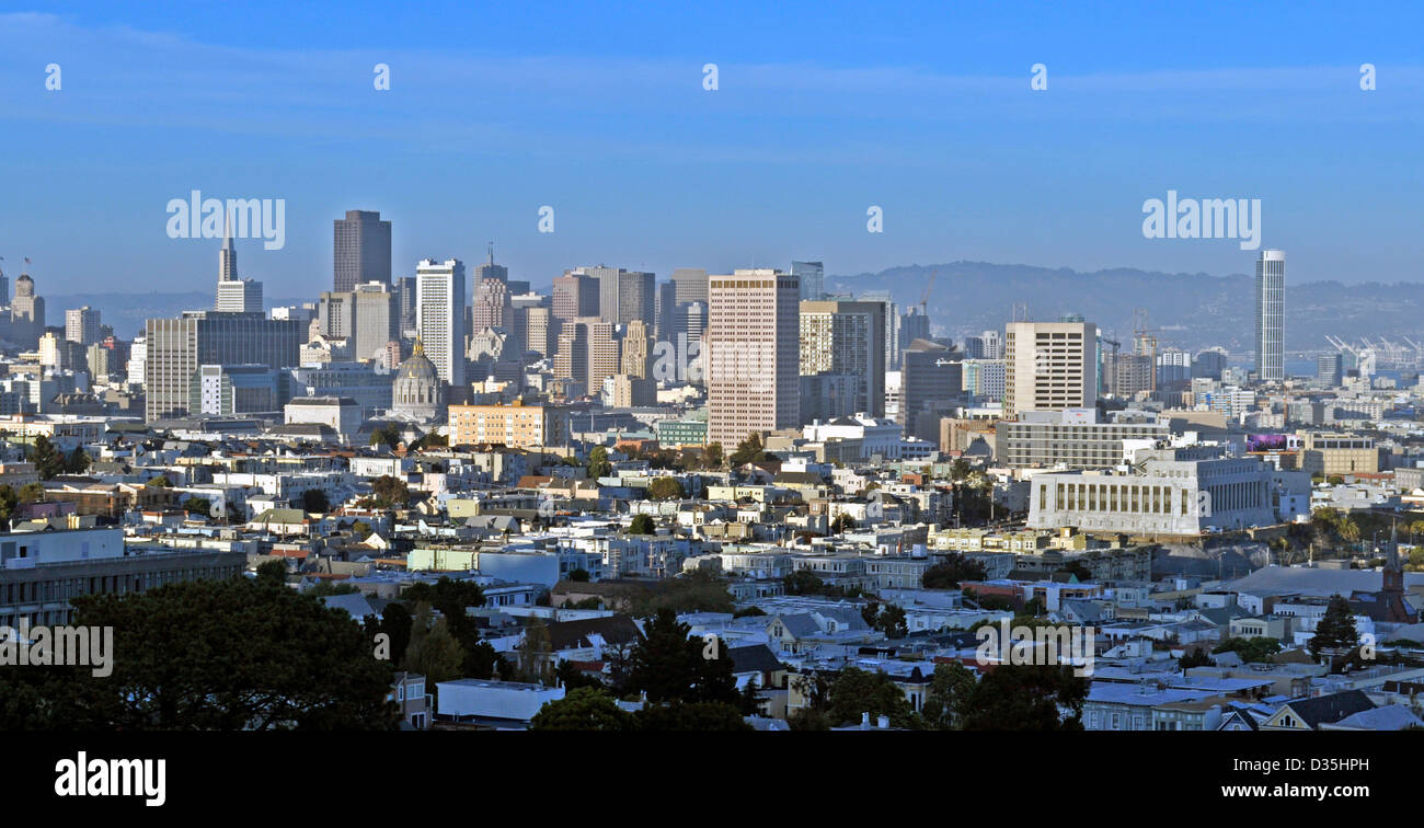 Skyline von San Francisco, California Stockfoto