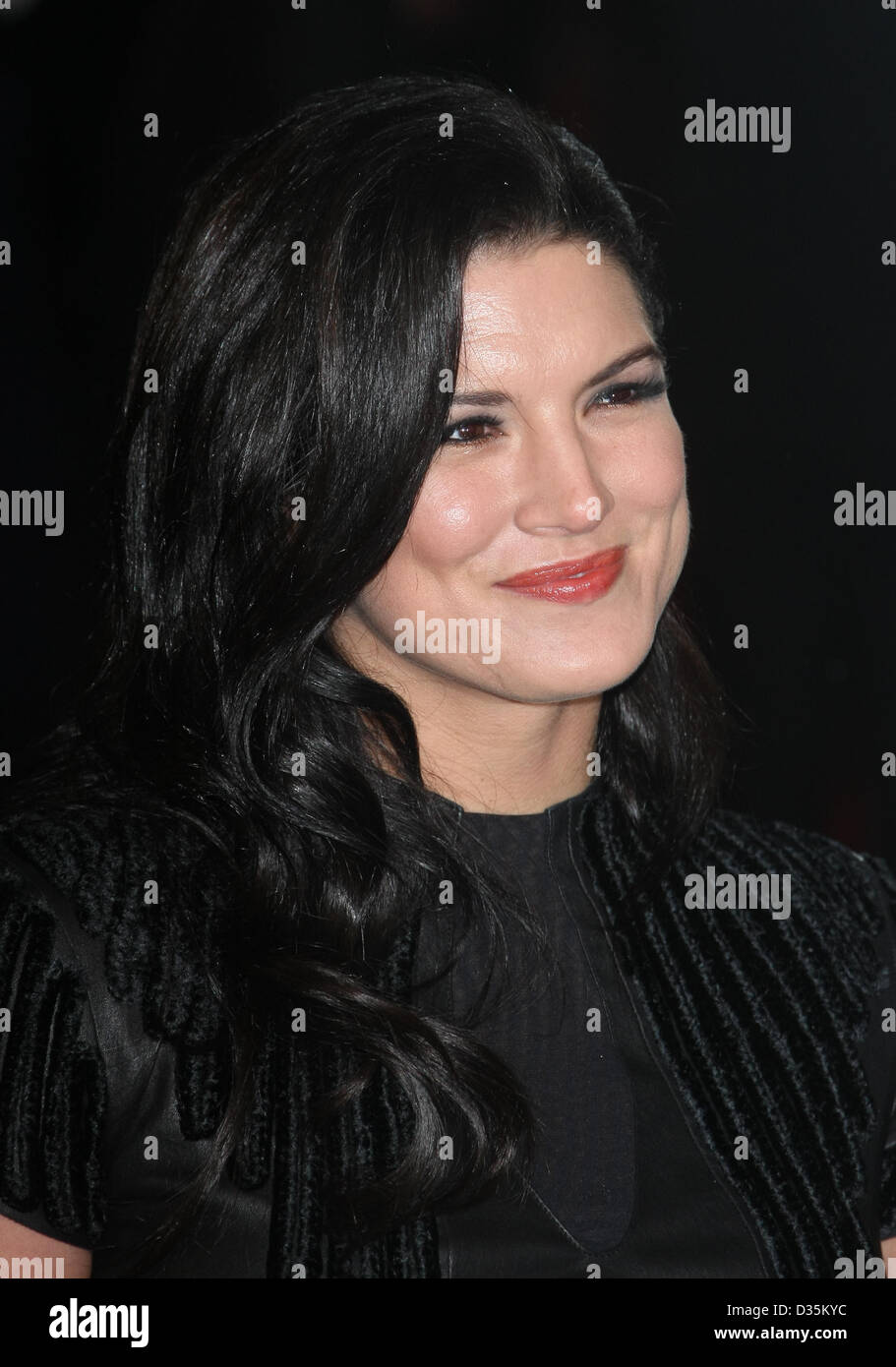 GINA CARANO EE BRITISH ACADEMY FILM AWARDS LONDON ENGLAND UK 10. Februar 2013 Stockfoto