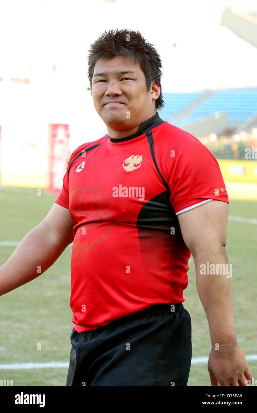 Tokio, Japan. 10. Februar 2013. Hiro Izumi (Teikyo), 10. Februar 2013 - Rugby: Der 50. Japan Rugby Football Championship 2. Runde match zwischen Panasonic wilde Ritter 54-21 Teikyo Universität Prinz Chichibu Memorial Stadium, Tokio, Japan. (Foto: AFLO SPORT/Alamy Live-Nachrichten) [1156] Stockfoto