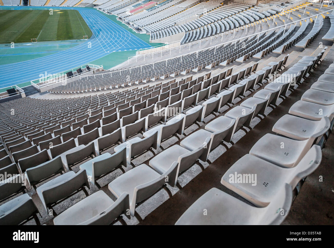 Olympiastadion Lluis Companys in Montjuic, Barcelona Stockfoto