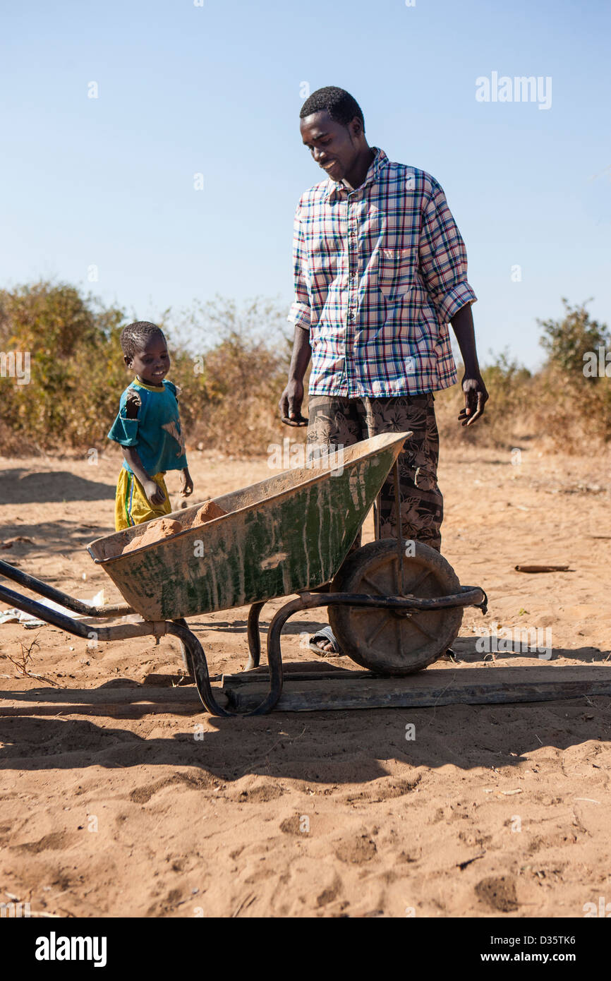 Menschen in Afrika arbeiten Stockfoto