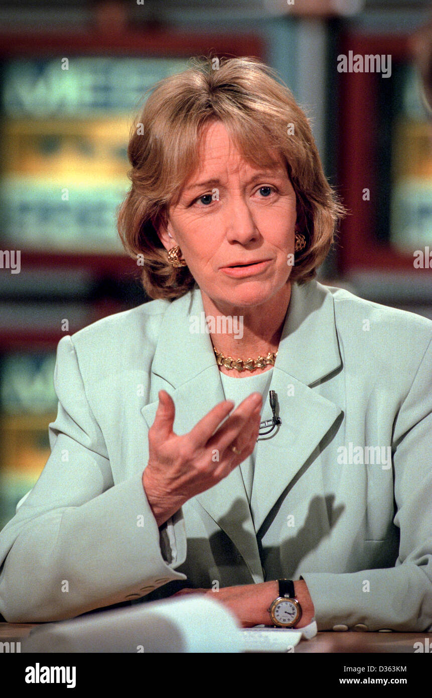 Biograph Doris Kearns Goodwin bei NBC die Treffen der Presse 22. November 1998 in Washington, DC. Stockfoto