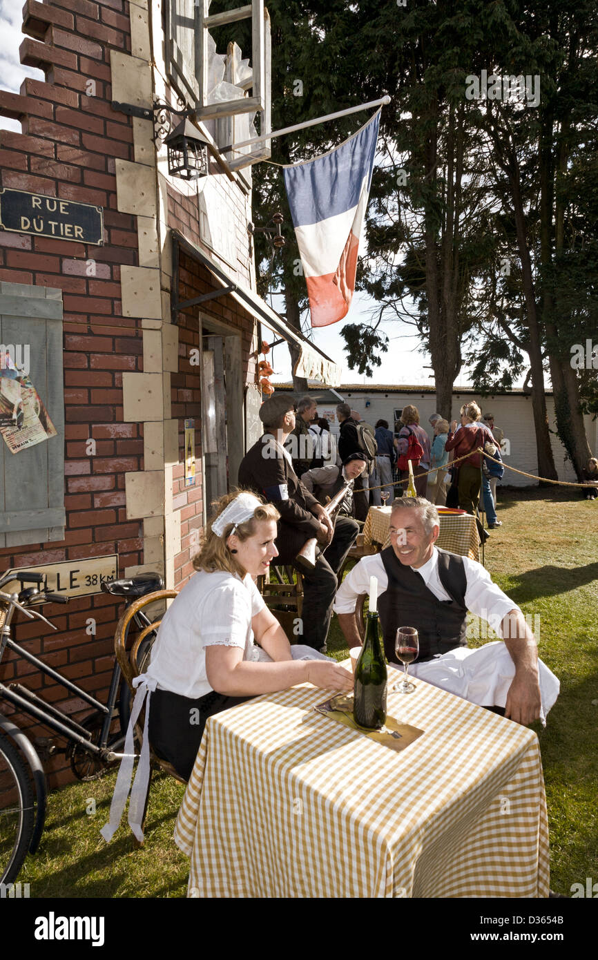 Französischen Sie Widerstand Re-Inszenierung an der 2012 Goodwood Revival, Sussex, UK. Stockfoto