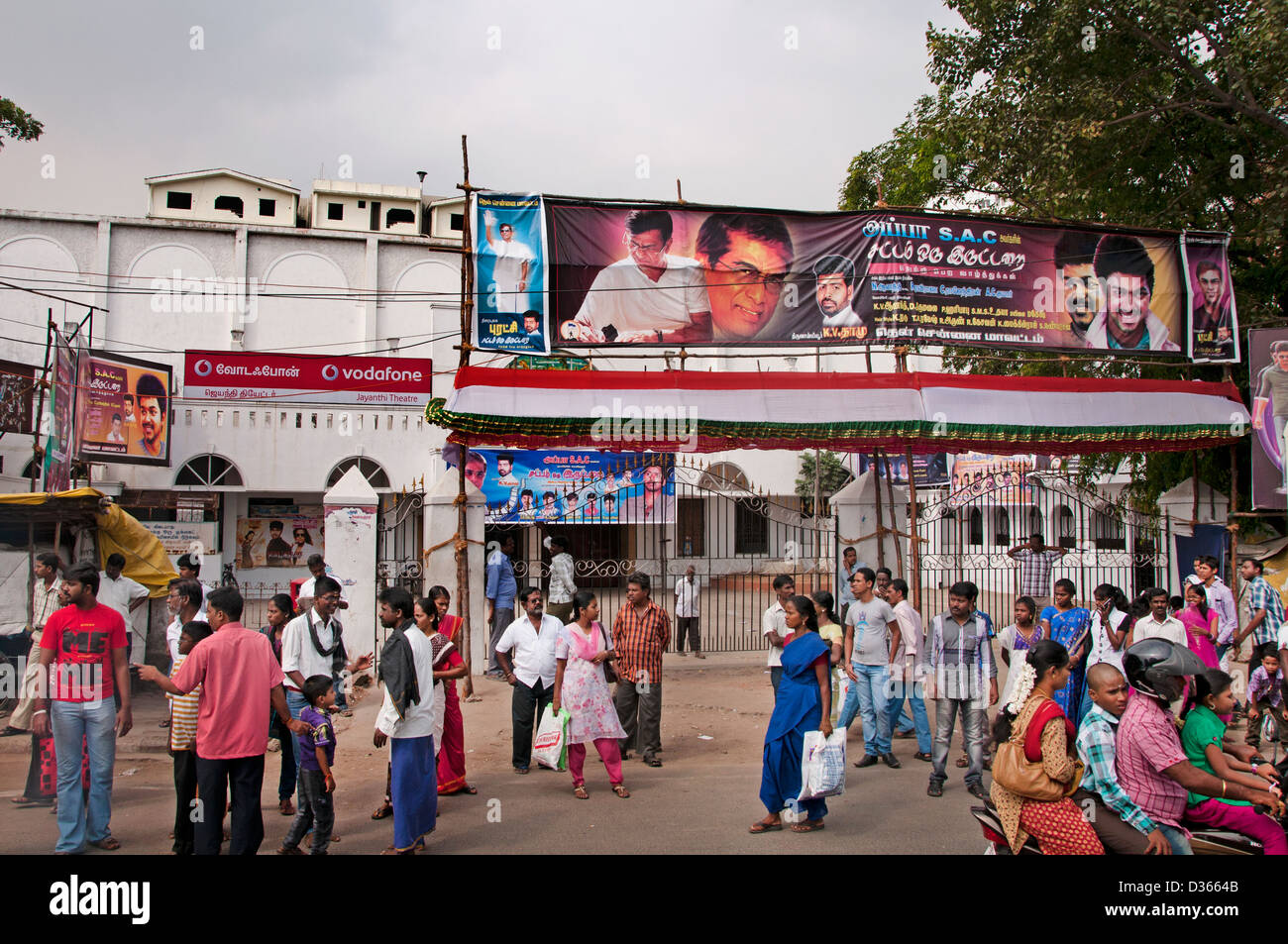 Chennai (Madras) Indien Tamil Nadu Bollywood Indien Film Film Bilder Filme Stockfoto