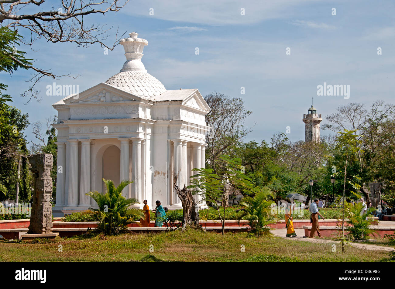 Bharathi Park, Government Square Puducherry, (Pondicherry), India Tamil Nadu Stockfoto
