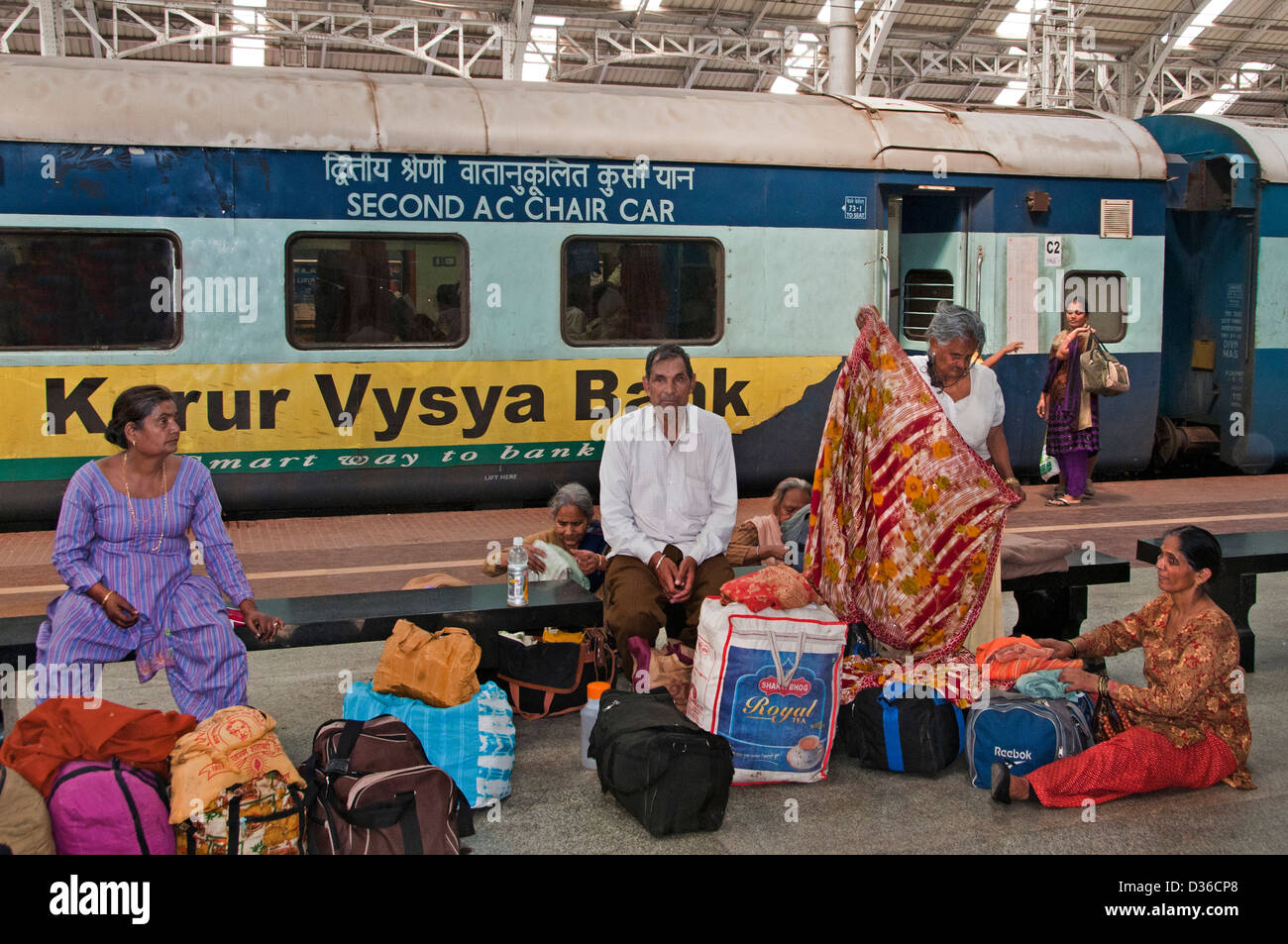 Bahnhof Train Station Chennai (Madras) Indien Tamil Nadu Stockfoto