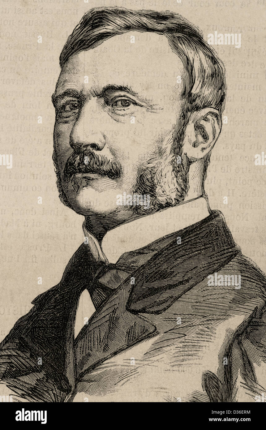 Jules Louis Joseph Brame (1808-1878). Französischer Politiker. Gravur in der Abbildung, Journal Universel, 1870. Stockfoto