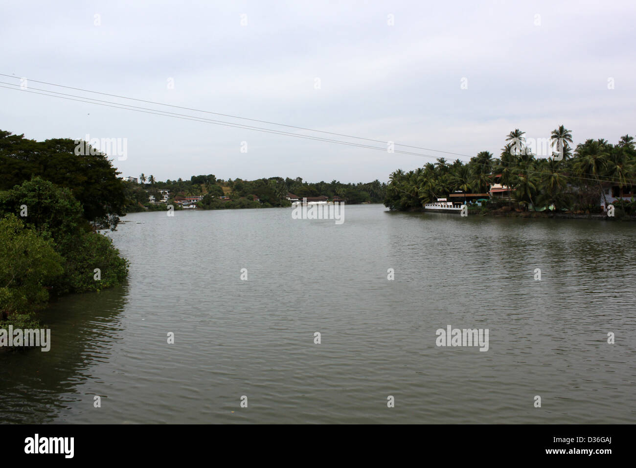 Mahi Fluß, Mayyazhi Kerala Indien Stockfoto