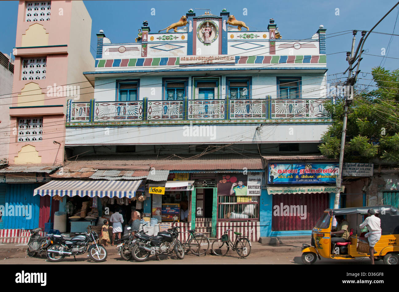 Madurai Indien indischen Tamil Nadu Stadt Stadtzentrum Stockfoto