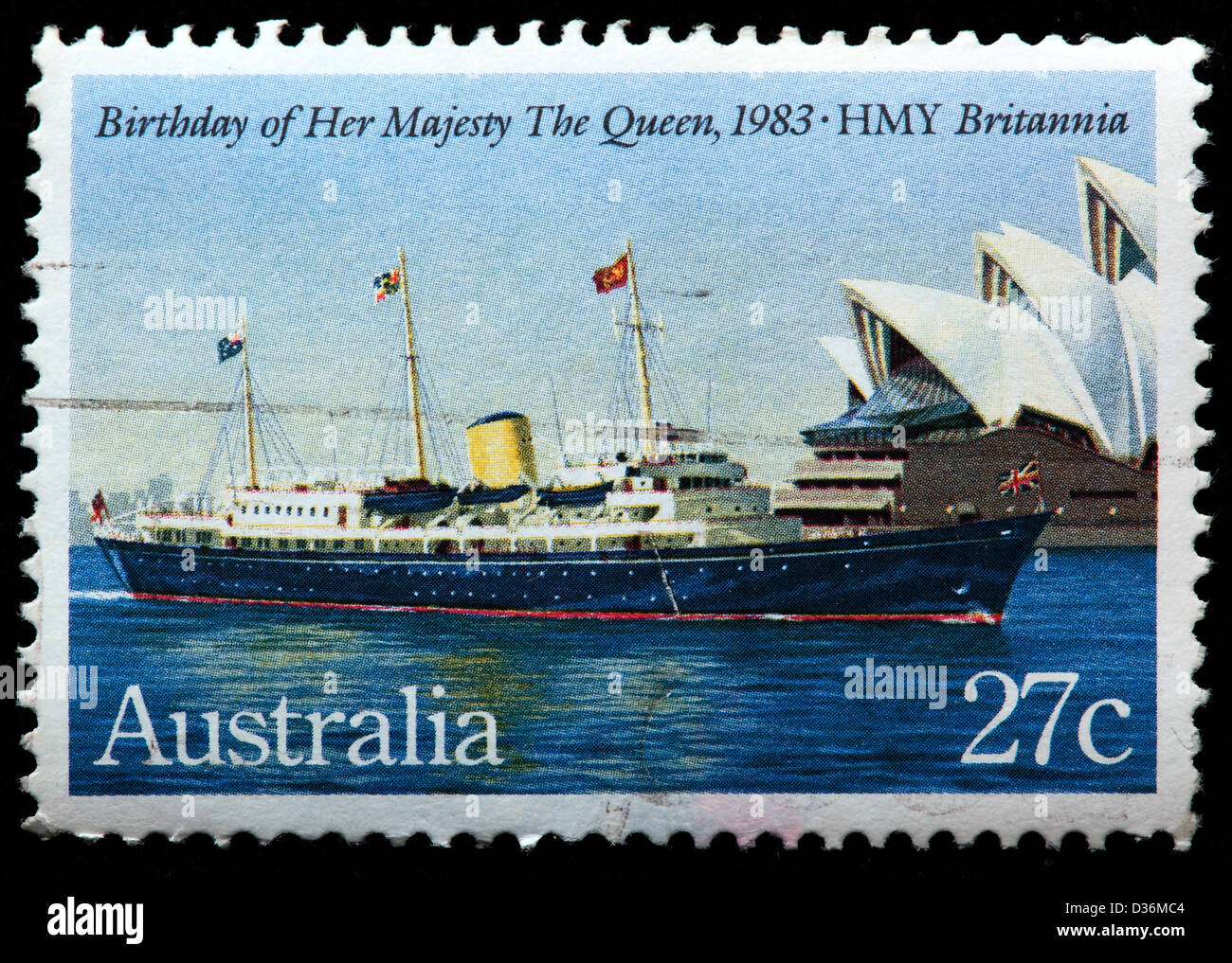 Königin Elizabeth II. Geburtstag, Briefmarke, Australien, 1983 Stockfoto