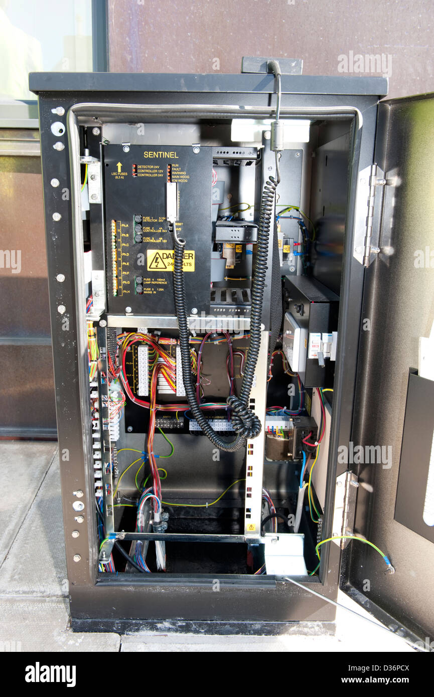 Sentinal automatische Ampel Regeleinrichtungen Stockfoto