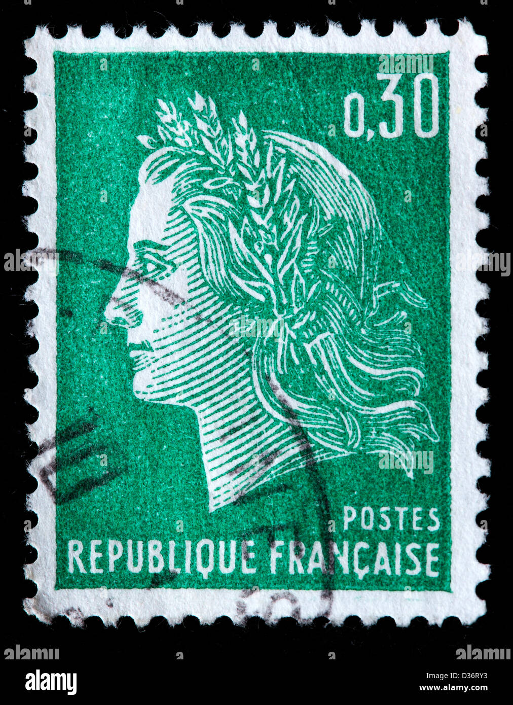 Marianne, Briefmarke, Frankreich, 1967 Stockfoto