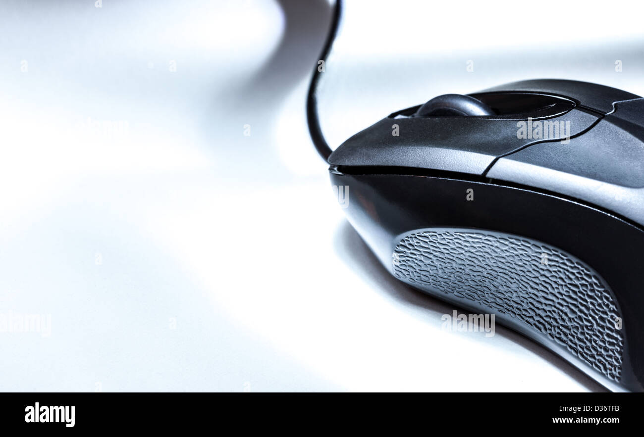 Details einer Computermaus als Hintergrund. Stockfoto