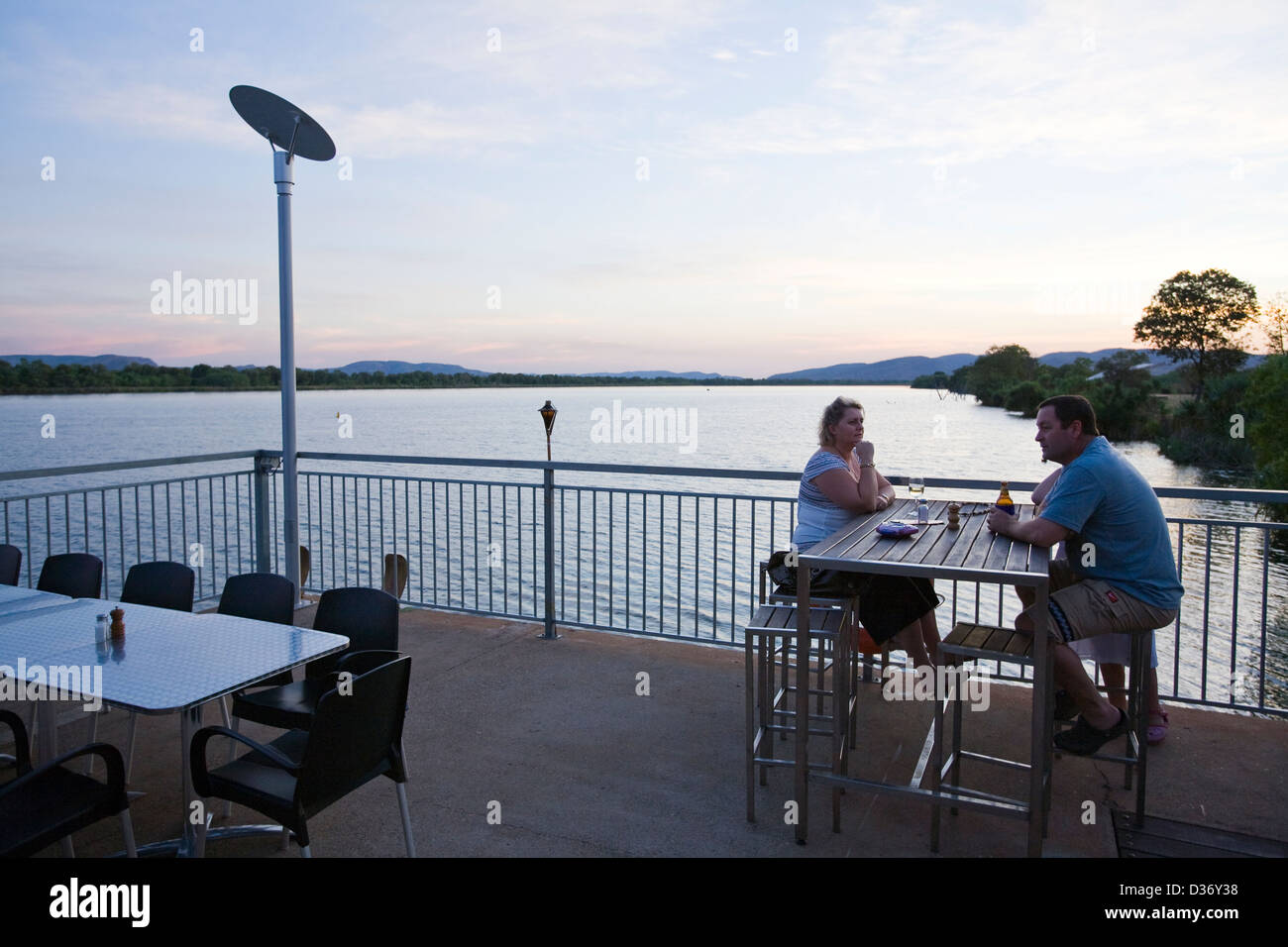 Das Pumphouse Restaurant am See Kununnura, Kununnura, East Kimberley Region, Western Australia Stockfoto