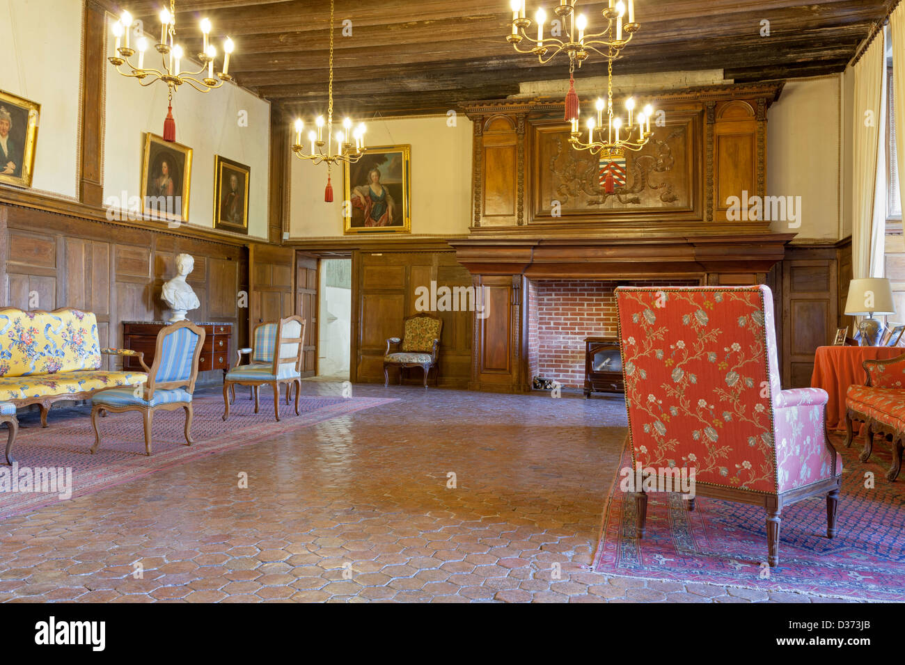 Château De La Rochefoucauld Charente, Frankreich Stockfoto