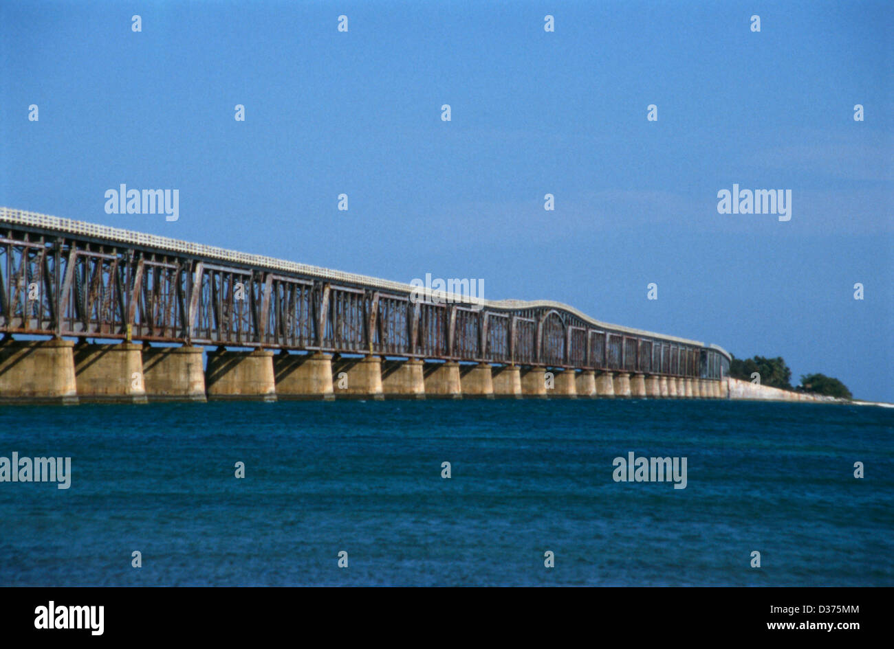 Overseas Highway, Florida Keys, USA, alte Bahia Honda Brücke Bahia Honda State Park, Straße nach Key West Stockfoto