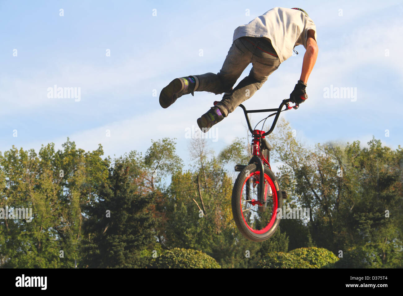 BMX Rad, Fahrradsport Stockfoto