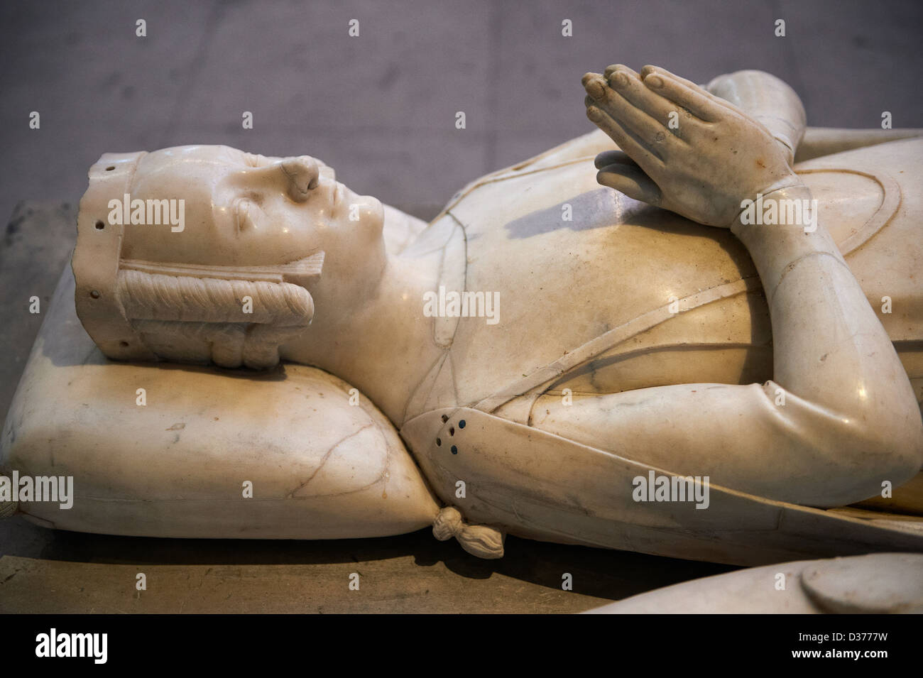 Grab von Marie von Spanien (1379) Frau Charoes Graf von Alencon, Kathedrale Basilika Saint-Denis, Paris Frankreich Stockfoto