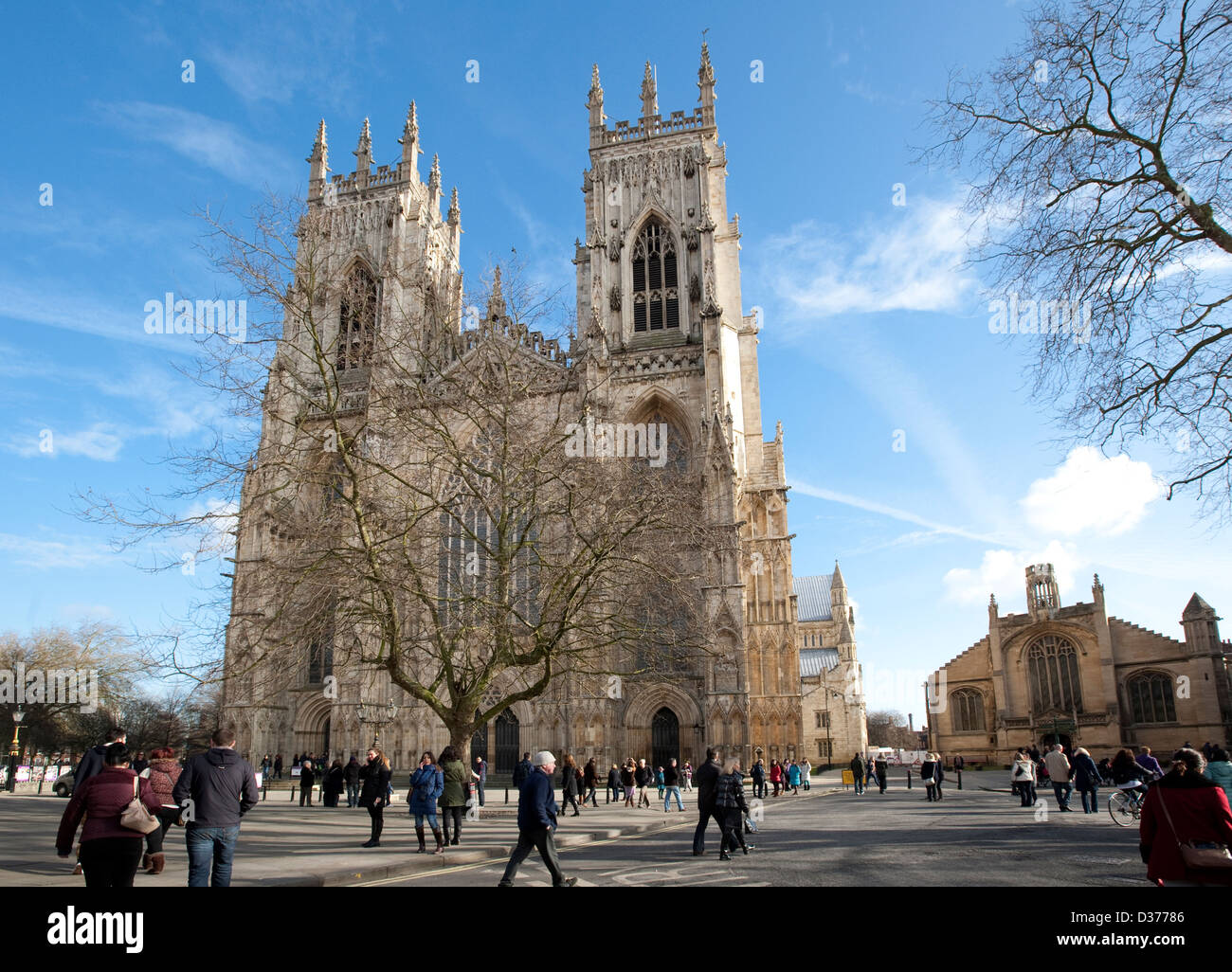 York Minster Cathedral Yorkshire Stockfoto