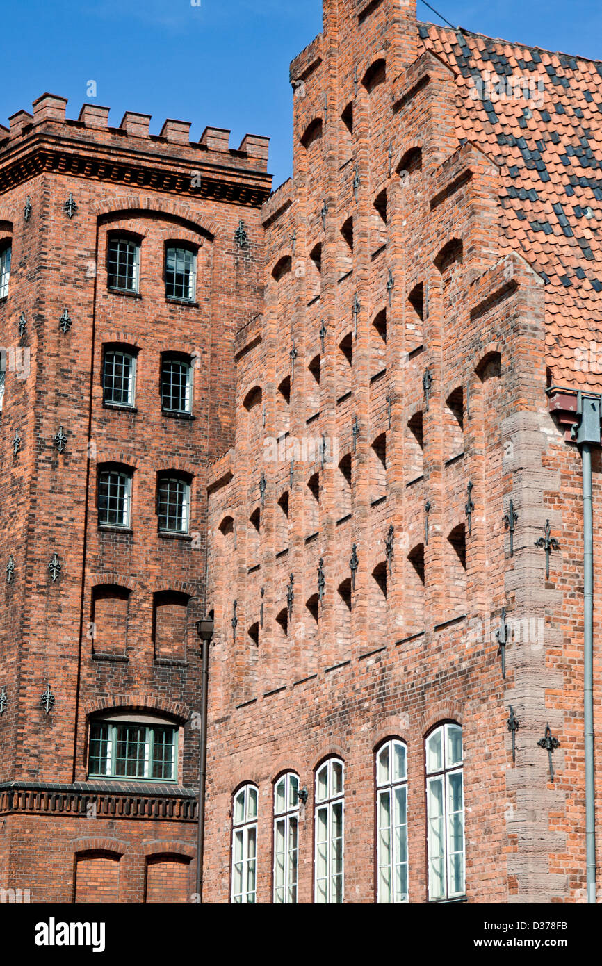Hanseatische Backsteingebäude, Lübeck Deutschland Stockfoto