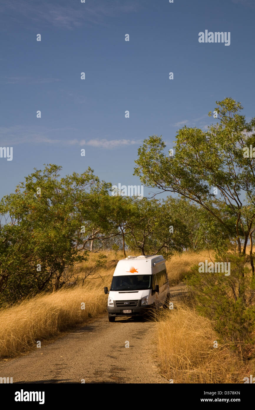 Erkunden das Outback über Wohnmobil, Gregory Nationalpark, Northern Territory, Australien Stockfoto