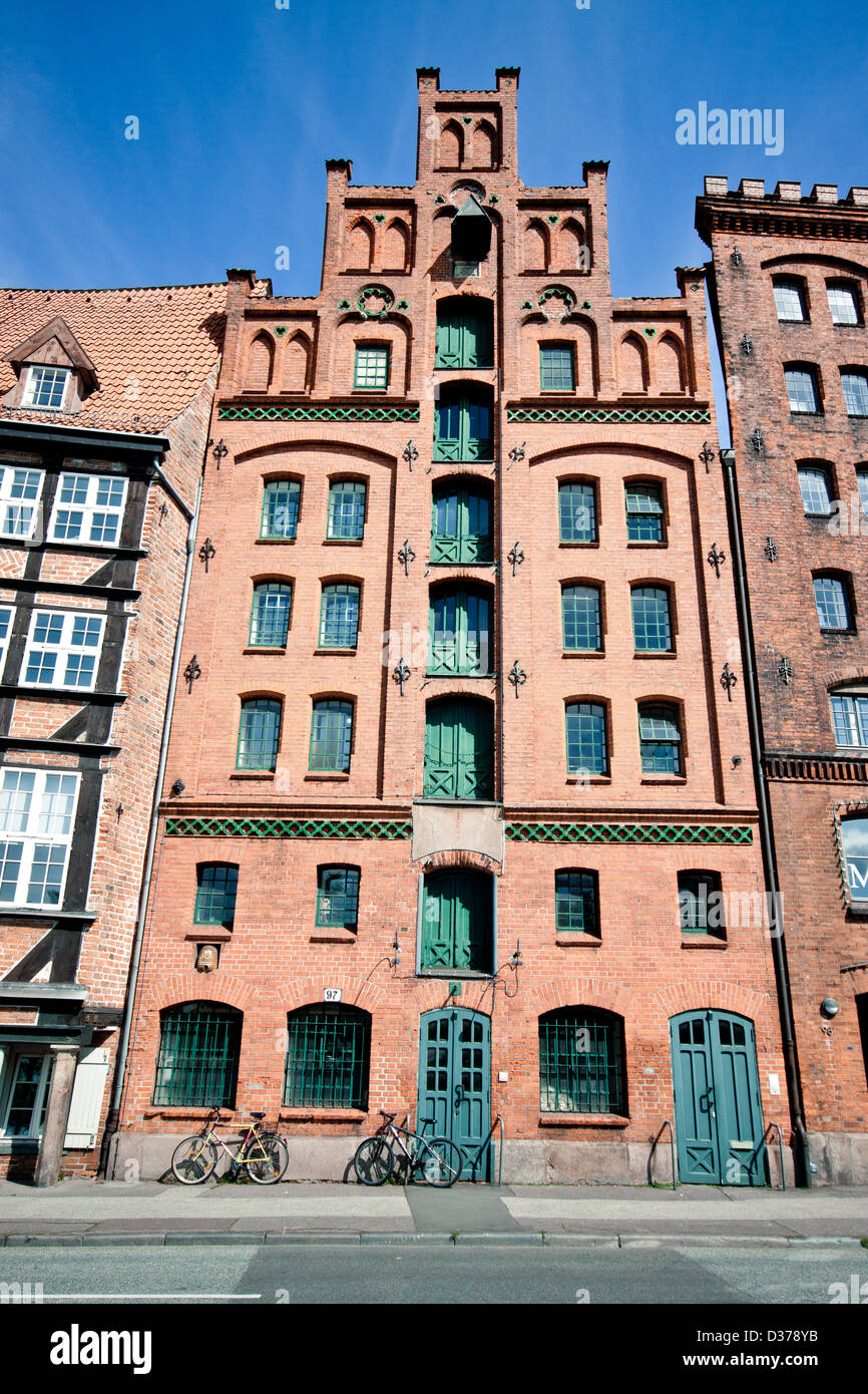 Hanseatische Backsteingebäude, Lübeck Deutschland Stockfoto