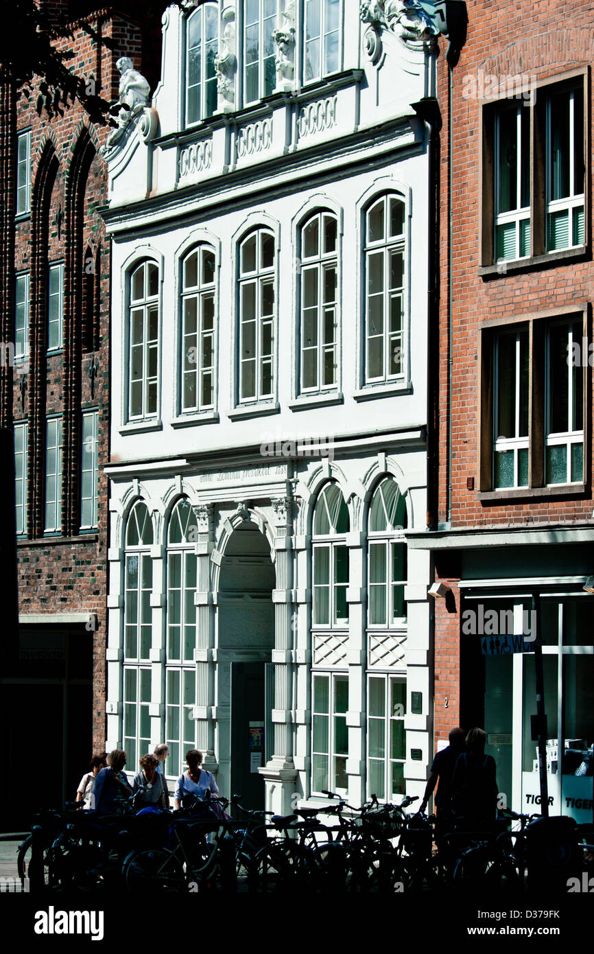Hanseatische Ziegel Gebilde, Lübeck, Deutschland Stockfoto
