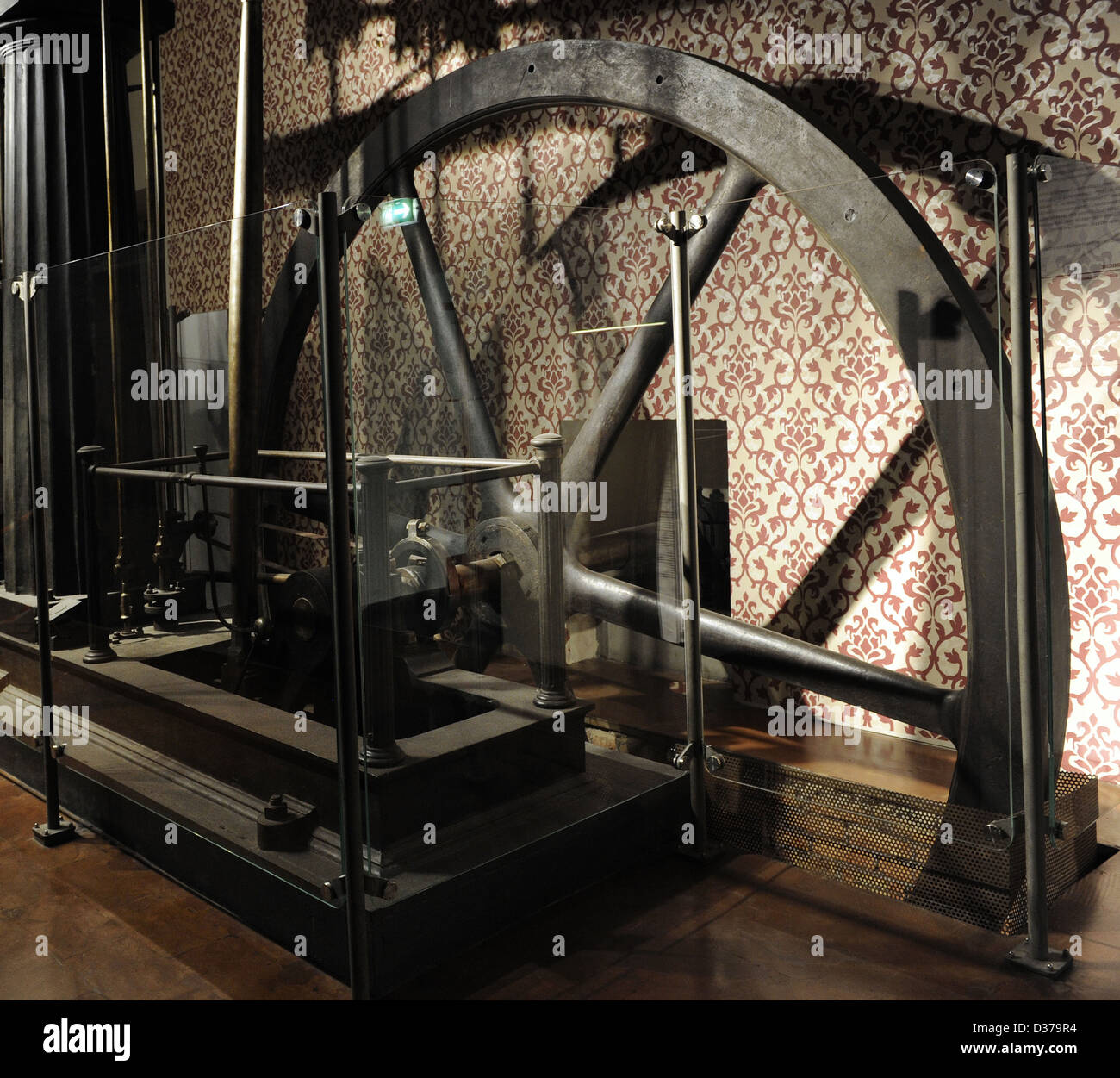 Thomas Horn Dampfmaschine, gebaut um 1850 von dem Ingenieur Thos. Horn. Wärmeenergie in Bewegungsenergie zu verwandeln. Stockfoto